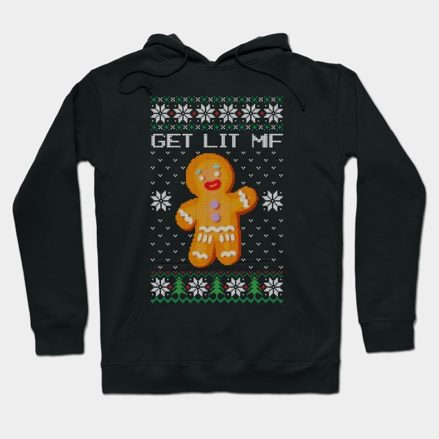 Ugly Sweater - Lets Get Lit Mf Hoodie by NOSSIKKO